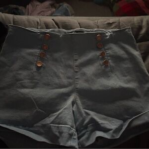 Boom Boom Jeans Light Blue Denim Shorts Size 14